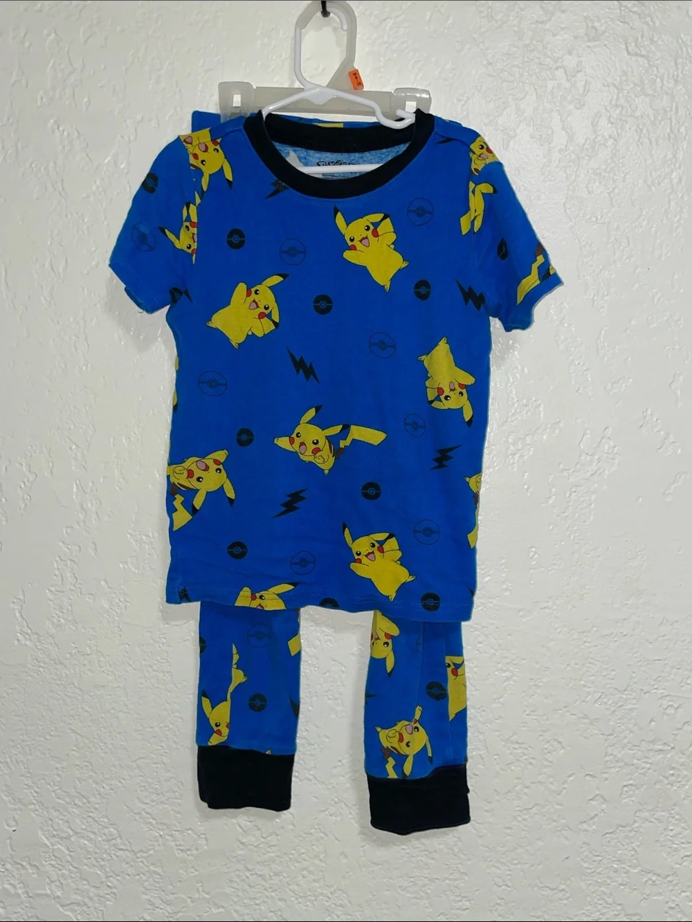 Pokemon Blue & Yellow Pikachu Short Sleeve Pajama Set
